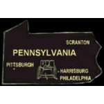 PENNSYLVANIA PIN PA STATE SHAPE PINS